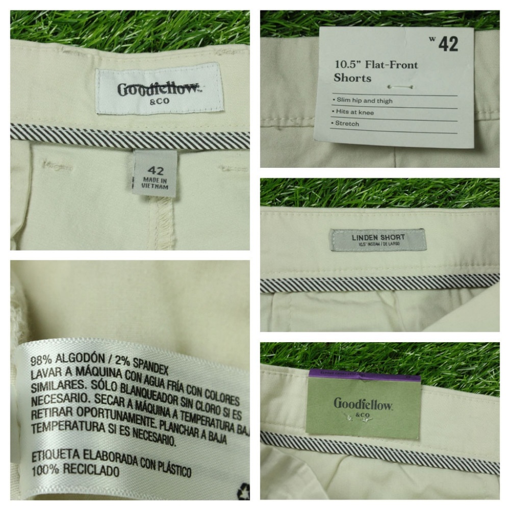 Goodfellow co Shorts Men Size 42 Khaki - Picture 4 of 5